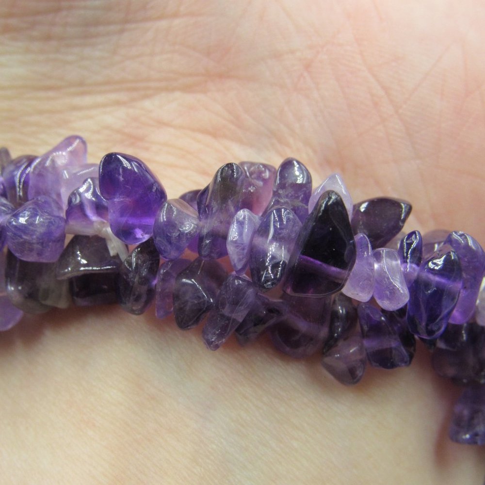 Sterling Silver Expandable Amethyst Stone Live Well Saying Bracelet Vintage View 3